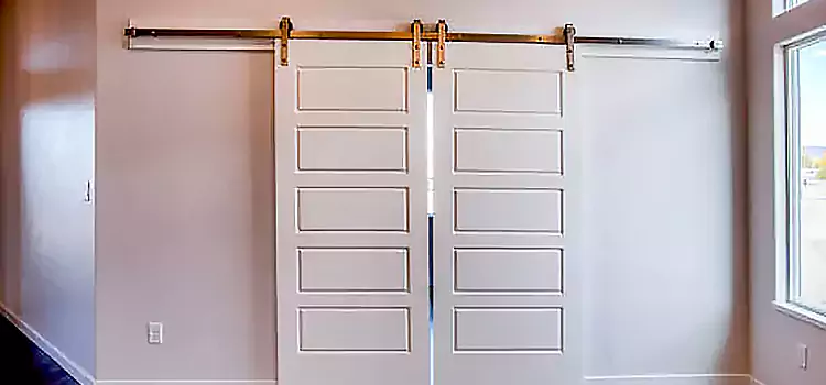 Glass Barn Door with Installation Hardware Kit San Dimas